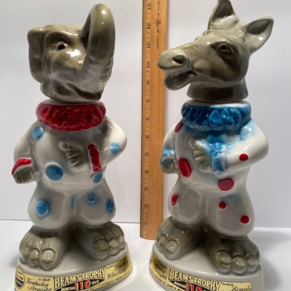 Jim Beam 1968 Political Decanters